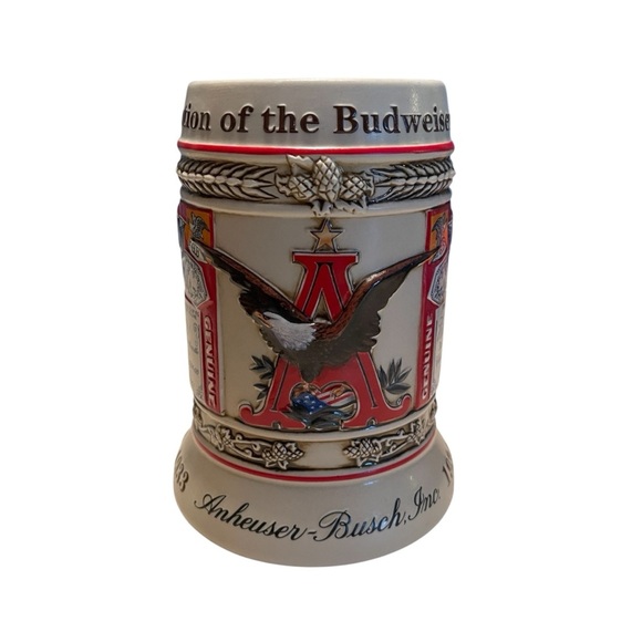 VTG Beer Stein Budweiser Evolution of the Label 2nd Series State Convention 2000 - Picture 7 of 7